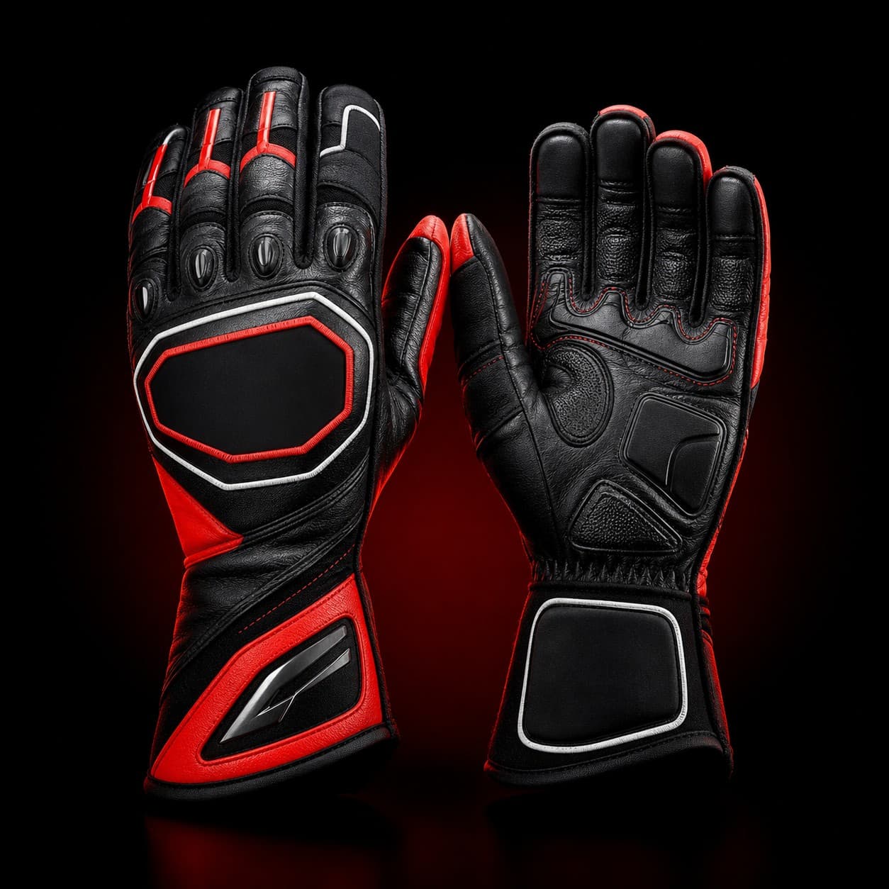 Custom team logo racing gloves for branded motorsport programs by Pro Race Products Intl